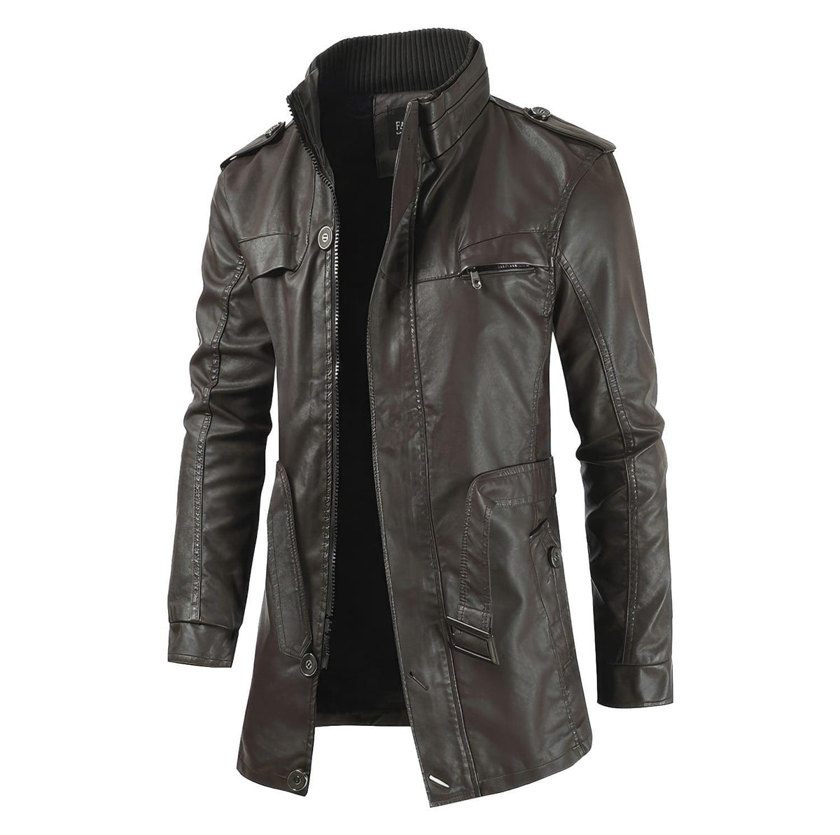 The Heritage Longline: Men's Leather Jacket, view 5