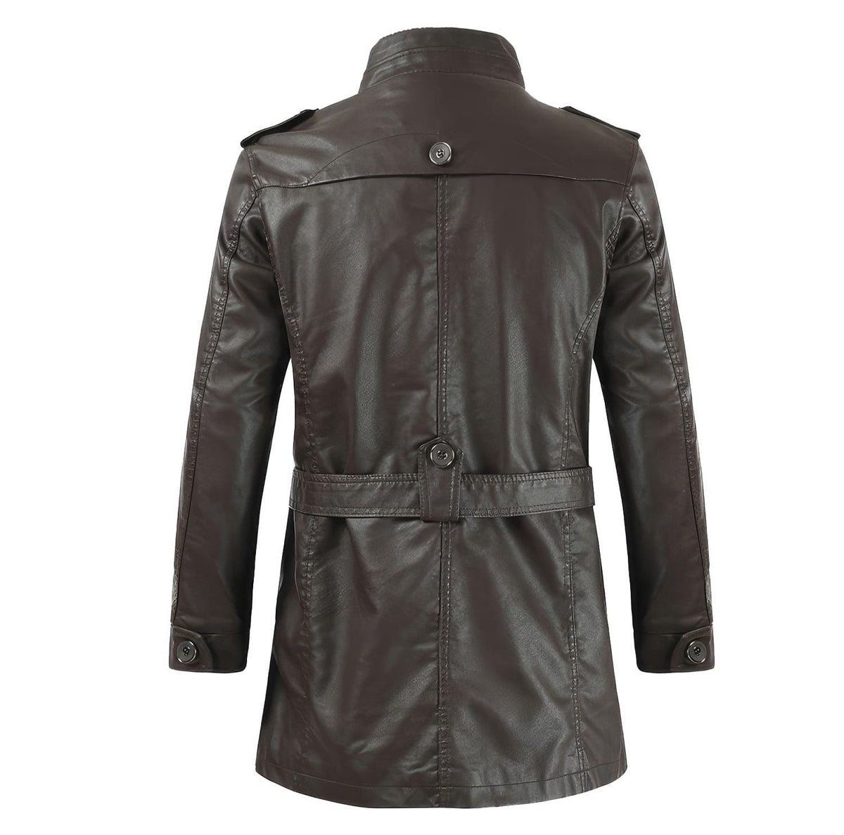 The Heritage Longline: Men's Leather Jacket, styled